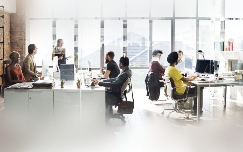 Diverse people working in the office Diverse people working in the office