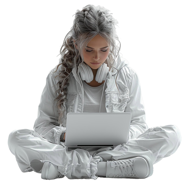 mujer-3d-usando-computadora-portatil-sobre-fondo-blanco-muy-detallado mujer-3d-usando-computadora-portatil-sobre-fondo-blanco-muy-detallado